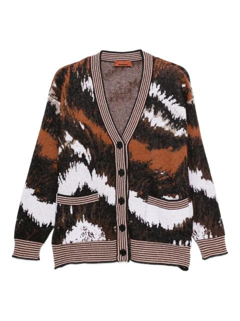 Missoni abstract-print buttoned cardigan - Black - zdjęcie produktu nr 1