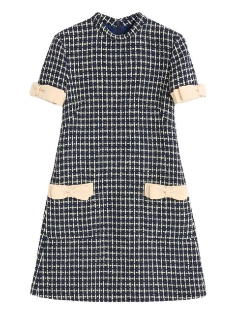 Valentino Garavani mini bouclé dress - Blue
