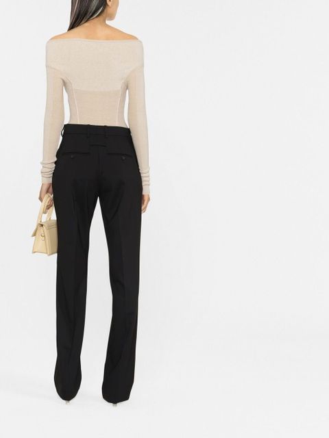 Jacquemus Camargue wide-leg tailored trousers - Black