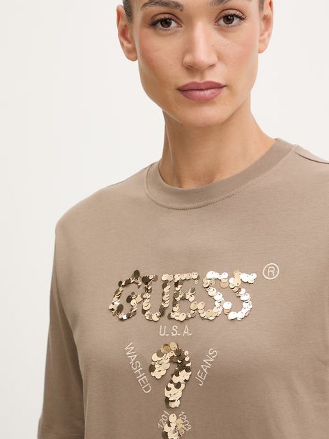 Guess t-shirt bawełniany AURLIE