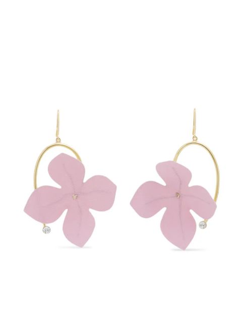 Marni rhinestone-flower pendant earrings - Gold - zdjęcie produktu nr 1