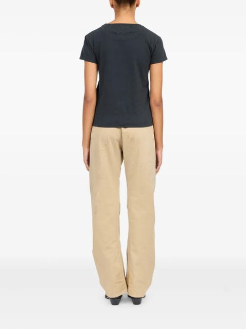 MM6 Maison Margiela cotton T-shirt - Black - zdjęcie produktu nr 2