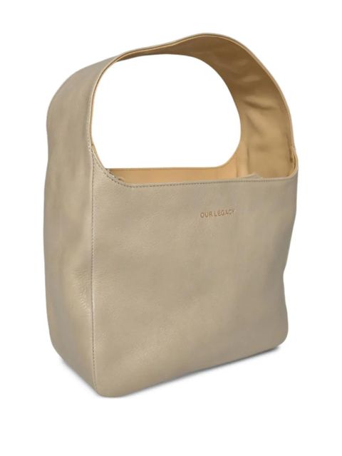 OUR LEGACY Brick leather shoulder bag - Neutrals - zdjęcie produktu nr 1