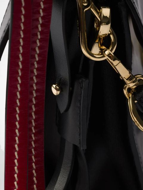 Prada small Soft Sound leather shoulder bag - Black