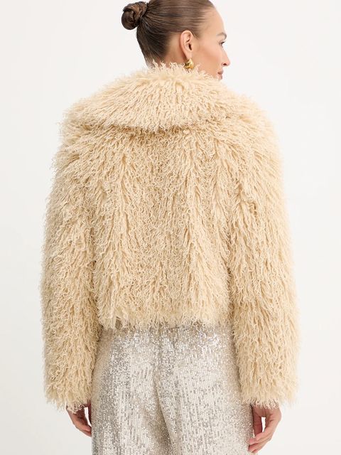 BOSS Orange płaszcz kolor beżowy 50547960