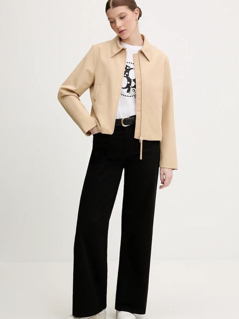 Sisley jeansy damskie kolor czarny 4MCPLE04T