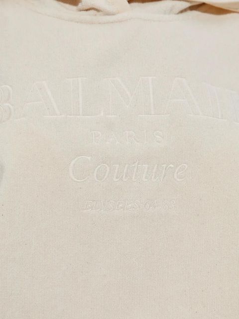 Balmain short-sleeve cotton hoodie - Neutrals - zdjęcie produktu nr 2