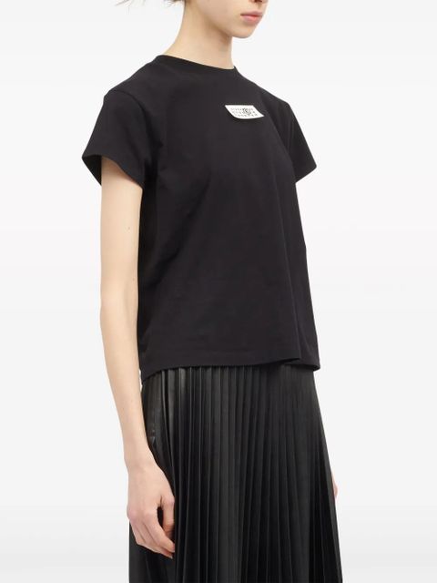MM6 Maison Margiela numbers-motif cotton T-shirt - Black