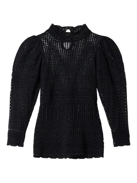 ISABEL MARANT x Dahara openwork blouse - Black - zdjęcie produktu nr 1