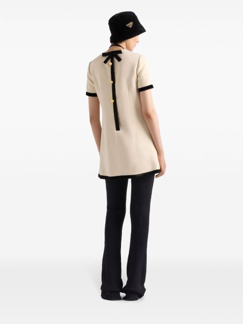 Prada Sablè mini dress - Neutrals