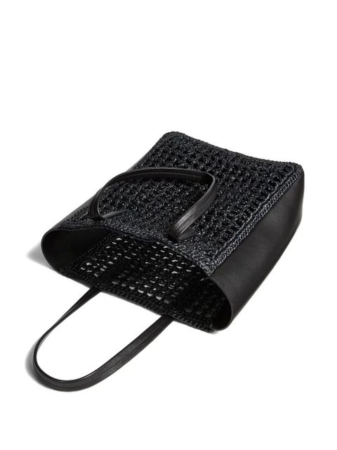 KHAITE small Zoe woven-panel tote bag - Black - zdjęcie produktu nr 2