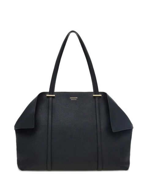 Ferragamo gold-tone tote bag - Black - zdjęcie produktu nr 1
