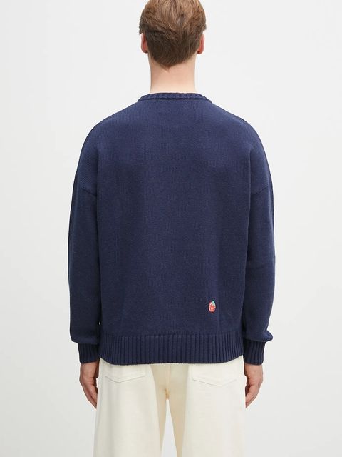 Fiorucci sweter z domieszką wełny Multipatch Dinosaur kolor granatowy ciepły M02SPKSW255KN01BL05