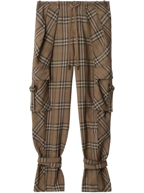 Burberry silk-blend trousers - Brown - zdjęcie produktu nr 1