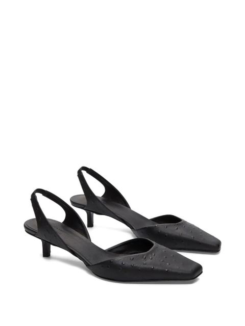 LouLou de Saison Sully square-toe pumps - Black