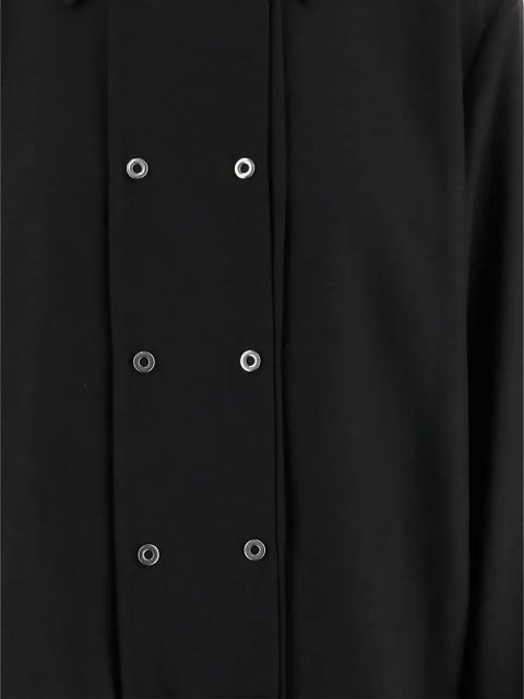 Jil Sander double-breasted virgin-wool coat - Black