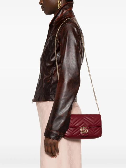 Gucci mini Marmont cross body bag - Red - zdjęcie produktu nr 2