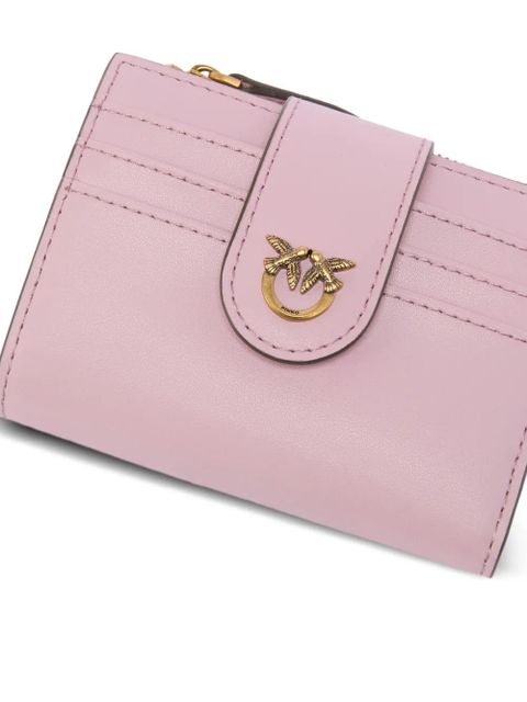 PINKO birds leather card holder