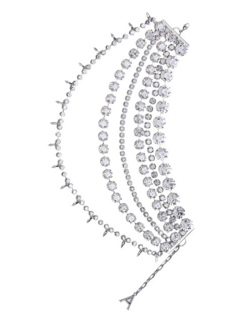 AREA crystal multi-layer choker necklace - Silver - zdjęcie produktu nr 1