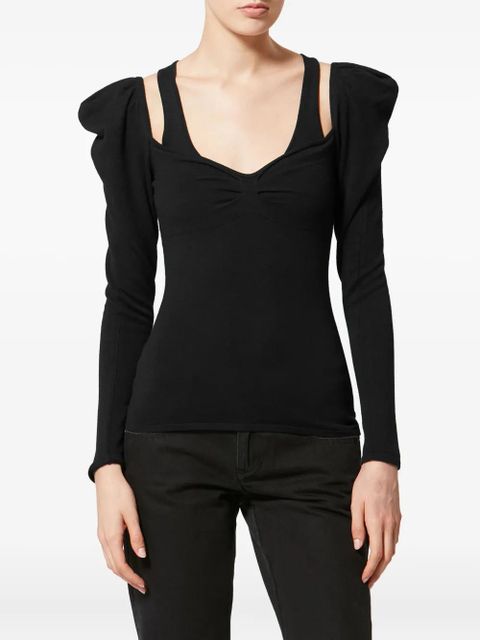 ISABEL MARANT x Sielle puff sleeve pullover - Black - zdjęcie produktu nr 2