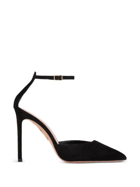 Aquazzura x Alex Rivière 105mm D'orsay pointed ankle-strap pumps - Black - zdjęcie produktu nr 1