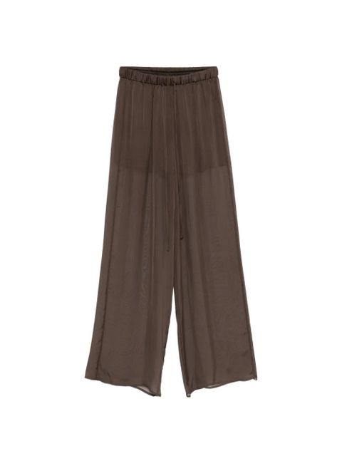 Alysi drawstring palazzo pants - Brown - zdjęcie produktu nr 1