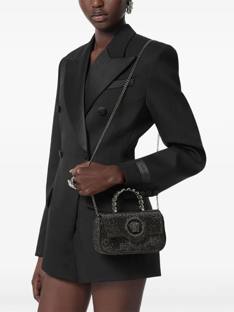 Versace La Medusa crystal-embellished mini bag - Black - zdjęcie produktu nr 2