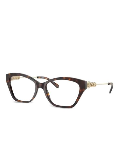 Michael Kors chain-detail cat-eye frame glasses - Brown - zdjęcie produktu nr 2