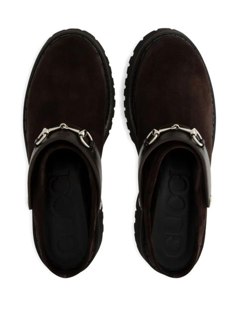 Gucci Horsebit-detail mules - Brown