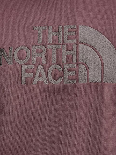 The North Face bluza Drew Peak damska kolor bordowy z kapturem z aplikacją NF0A89EHDUK1