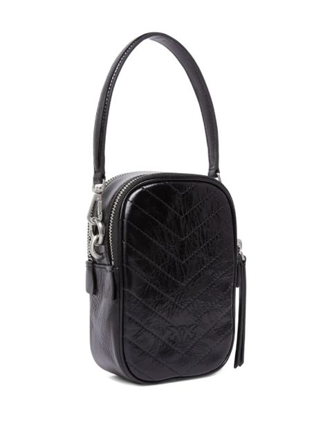 PINKO chevron-quilted leather mini bag - Black - zdjęcie produktu nr 2