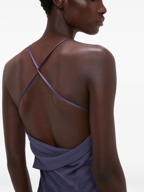 Victoria Beckham Draped Cami maxi gown - Purple