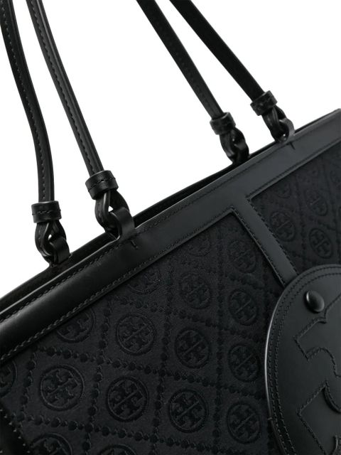 Tory Burch Ella Quadrant T-monogram tote bag - Black