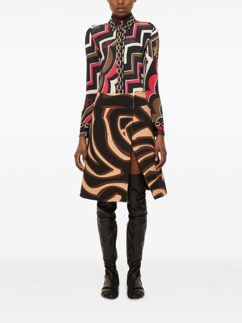 PUCCI Istrice-print shirt - Black