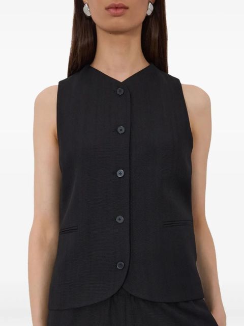 LouLou de Saison Paco single-breasted vest - Black