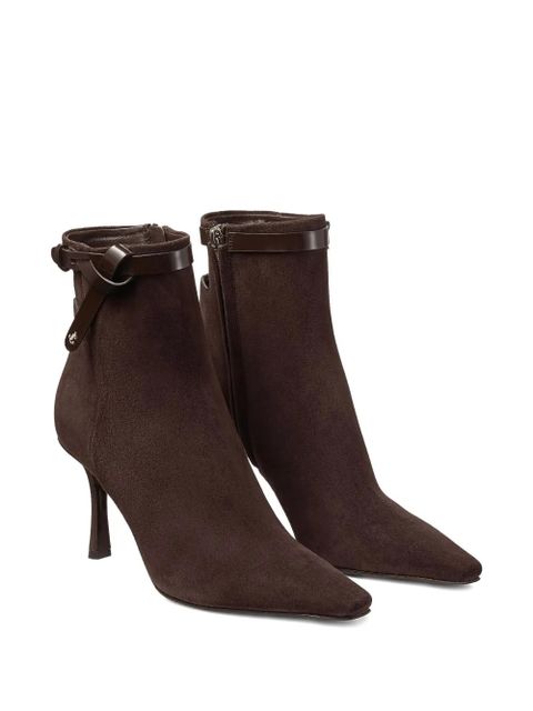 Jimmy Choo 85mm Camie suede ankle boots - Brown - zdjęcie produktu nr 2