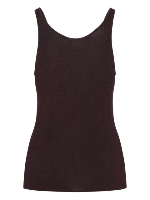 The Frankie Shop textured vest top - Brown