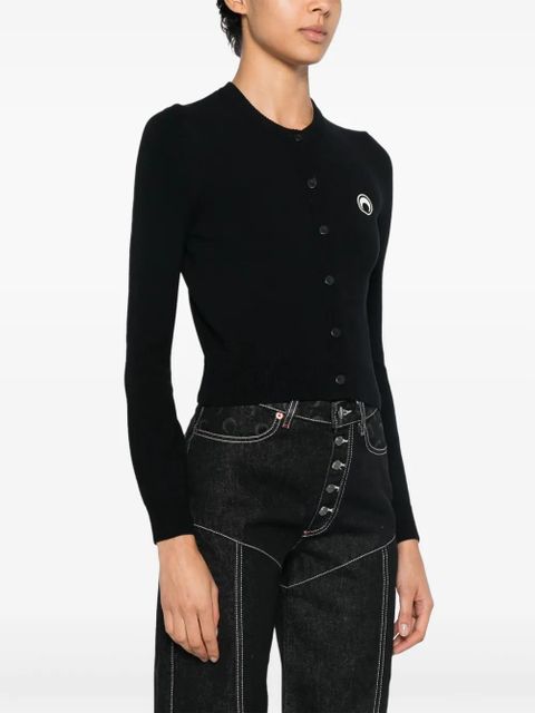 Marine Serre Core Knit cardigan - Black - zdjęcie produktu nr 2