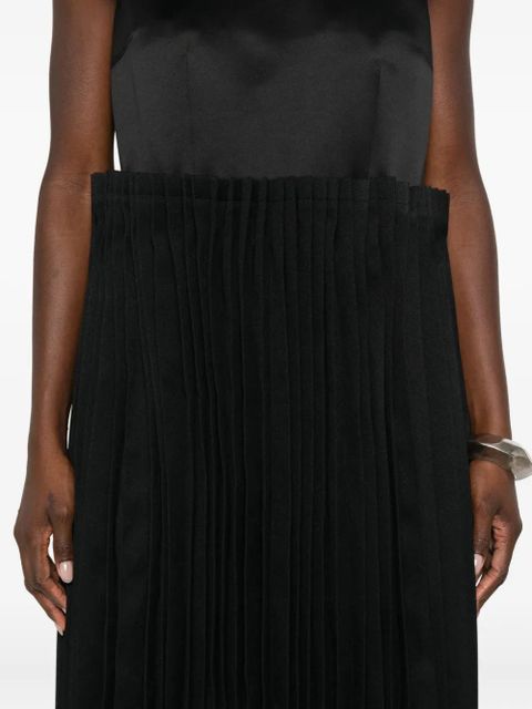 Comme Des Garçons pleated sleeveless dress - Black