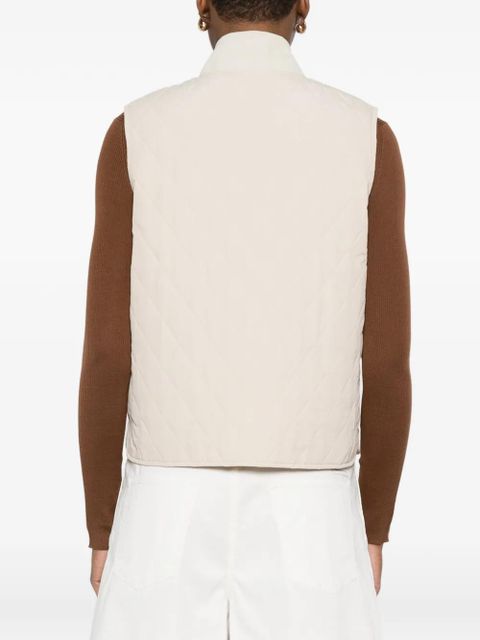 Barbour quilted zip-up gilet - Neutrals