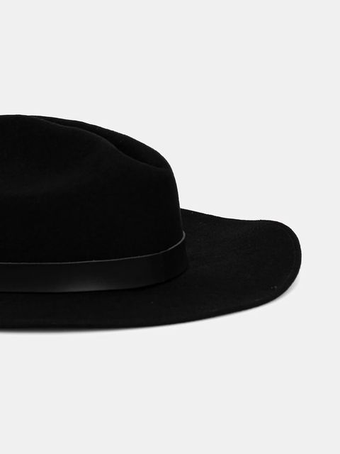 Patrizia Pepe kapelusz wełniany kolor czarny wełniany 8F0077 A919 - zdjęcie produktu nr 2