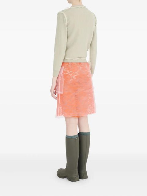 Maison Margiela frayed cardigan - Neutrals