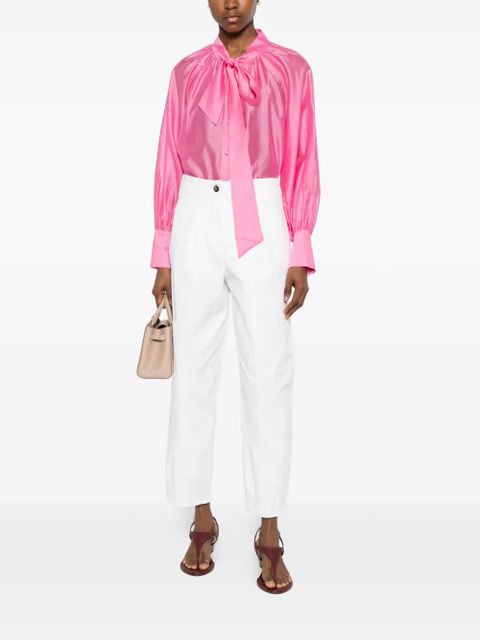 TWINSET pussy-bow balloon-sleeve blouse - Pink - zdjęcie produktu nr 2