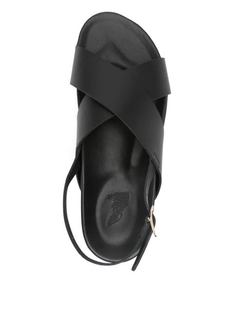 Ancient Greek Sandals Ikesia criss-cross-strap sandals - Black