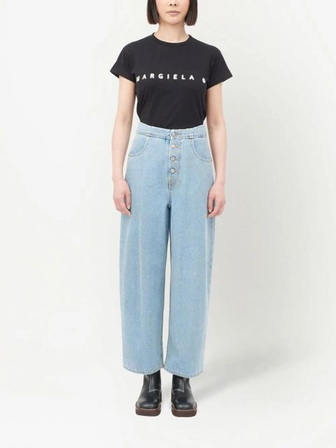 MM6 Maison Margiela mid-rise cropped jeans - Blue