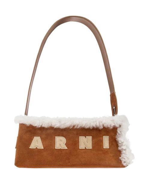 Marni faux-shearling appliqué shoulder - Brown - zdjęcie produktu nr 1