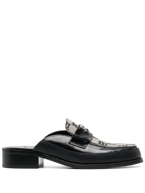 MISBHV monogram-print mules - Neutrals - zdjęcie produktu nr 1