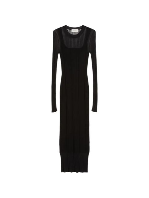 Sportmax Spxcaro ribbed knit midi dress - Black - zdjęcie produktu nr 1