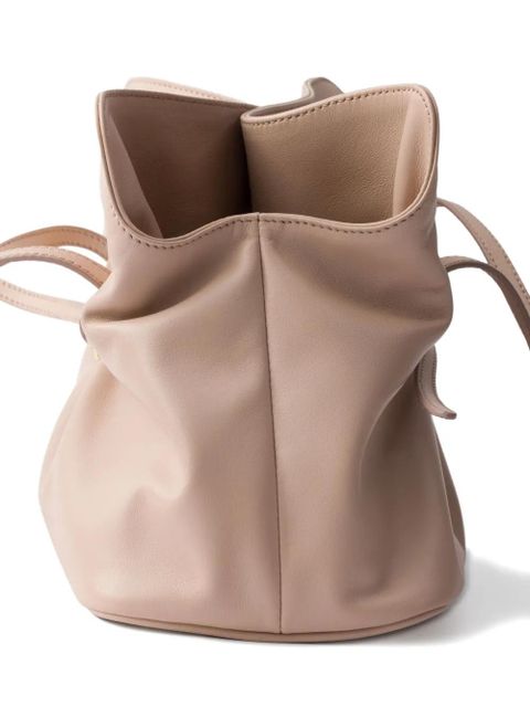 Prada small Dada leather tote bag - Pink