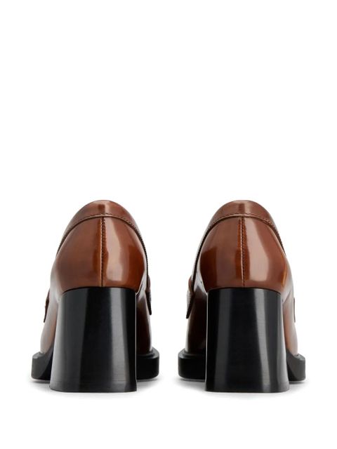 Tod's Gomma 65mm logo-plaque pumps - Brown
